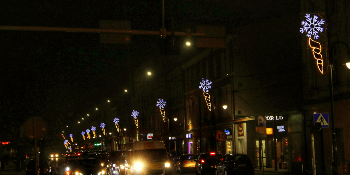 Świąteczne dekoracje w Piekarach Śląskich