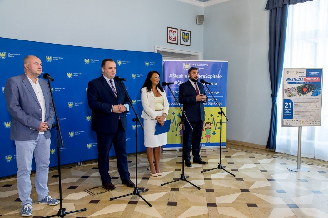 Konferencja prasowa zapowiadająca Miasteczko Zdrowia