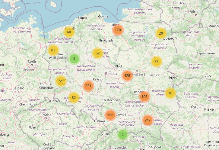 Mapa szkół wolnych od (S)hit-u