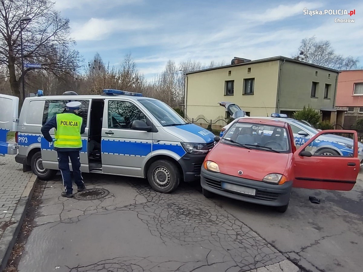 Pościg ulicami Chorzowa zakończony w Piekarach