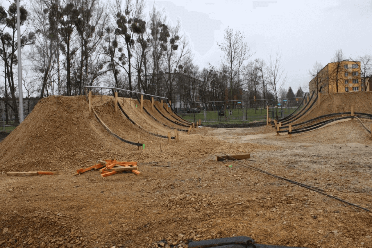 Pumptrack i miasteczko rowerowe w Piekarach