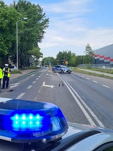 Wypadek z udziałem motocyklisty na DK 94 Wypadek z udziałem motocyklisty na DK 94