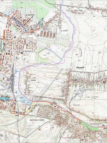 Mapa ścieżek rowerowych Piekary Mapa ścieżek rowerowych Piekary