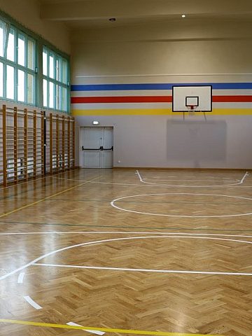 Wyremontowana sala gimnastyczna Wyremontowana sala gimnastyczna