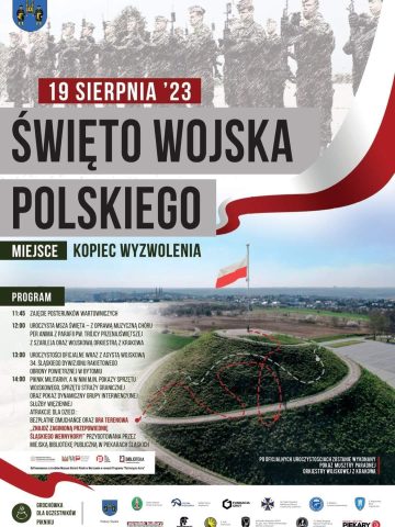 Plakat harmonogram Święta Wojska Polskiego Plakat harmonogram Święta Wojska Polskiego