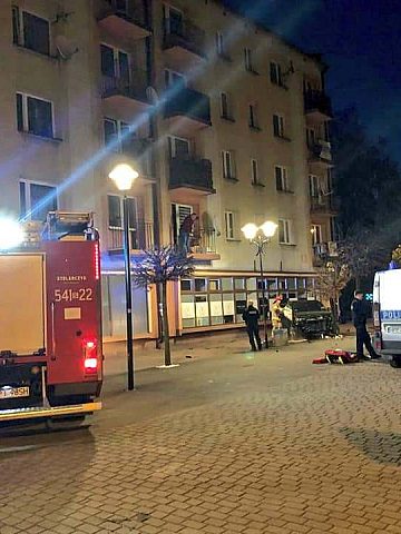 Straż i policja na miejscu Straż i policja na miejscu