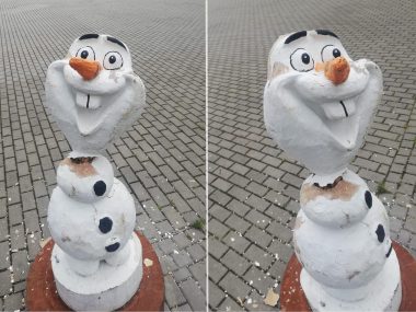 Bajkowe Figury w Parku Brzozowice Kamień ponownie zniszczone Bajkowe Figury w Parku Brzozowice Kamień ponownie zniszczone
