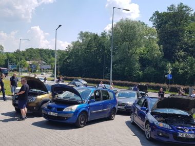 Protest kierowców w Bielsku Białej Protest kierowców w Bielsku Białej