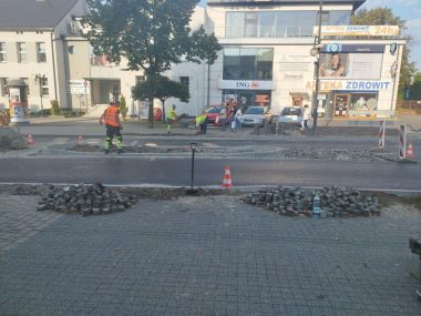 Postęp prac drogowych na ulicy Bytomskiej Postęp prac drogowych na ulicy Bytomskiej