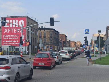 Tak wyglądała droga kilka minut po godz. 15:00 Tak wyglądała droga kilka minut po godz. 15:00