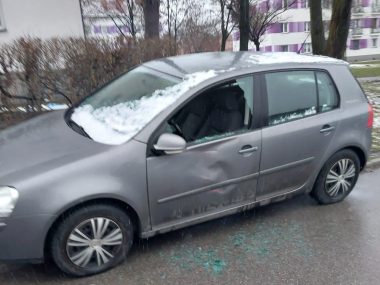 Zniszczony samochód Mastalerza Zniszczony samochód Mastalerza