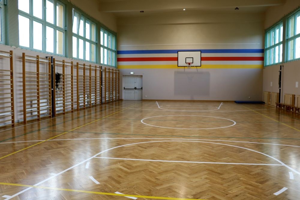 Wyremontowana sala gimnastyczna